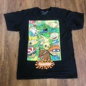 Medium 90’s cartoon shirt black crew neck